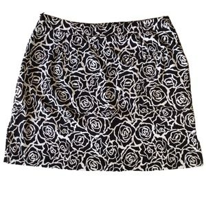 Golf Skort by Coral Bay Black and White Shorts/Skirt with Pockets size 12